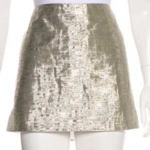 Alice and Olivia Elegant Gold Skirt